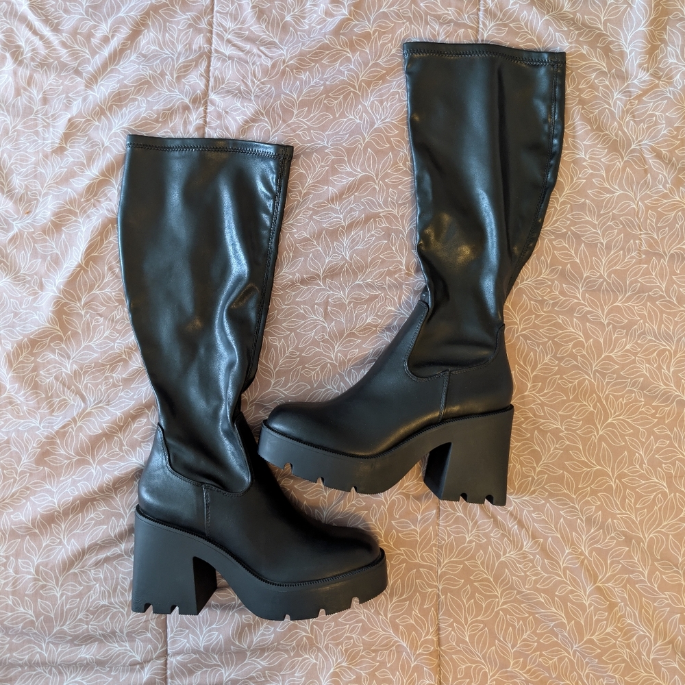 NWOB Madden Girl Theresa Knee High Boot Size 9.5 - Picture 2 of 5